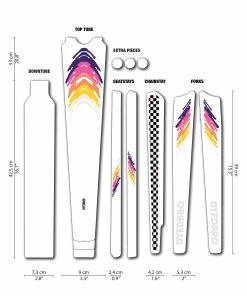 Dyedbro Kit De Protection De Cadre Gravel 80s - Matte