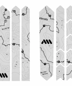 AMS - All Mountain Style Autocollant De Protection De Cadre Road & Gravel - Sterrato Noir