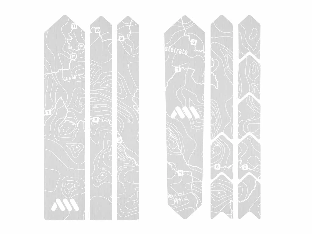 AMS - All Mountain Style Autocollant De Protection De Cadre Road & Gravel - Sterrato Blanc