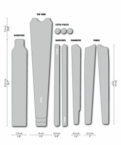 Dyedbro Kit De Protection De Cadre Gravel Clear - White Matte