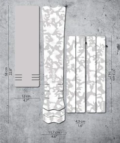 Dyedbro Kit De Protection Pour Cadre De Vélo électrique Camo - White Matt