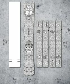 Dyedbro Kit De Protection Du Cadre - DĂa De Muertos - Noir Mat