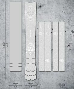 Dyedbro Kit De Protection Du Cadre - DĂa De Muertos - Blanc Mat