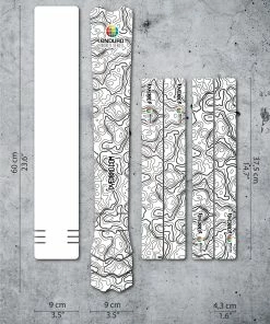 Dyedbro Kit De Protection Du Cadre - Enduro World Series Noir