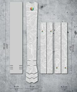 Dyedbro Kit De Protection Du Cadre - Enduro World Series Blanc