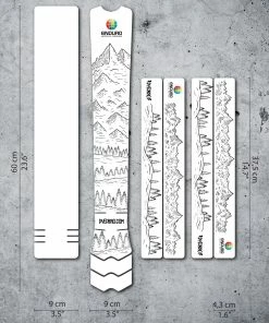 Dyedbro Kit De Protection Du Cadre - EWS Mountains - Noir Mat