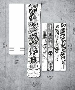 Dyedbro Kit De Protection Pour Cadre De Vélo électrique Fluor - Black Matt