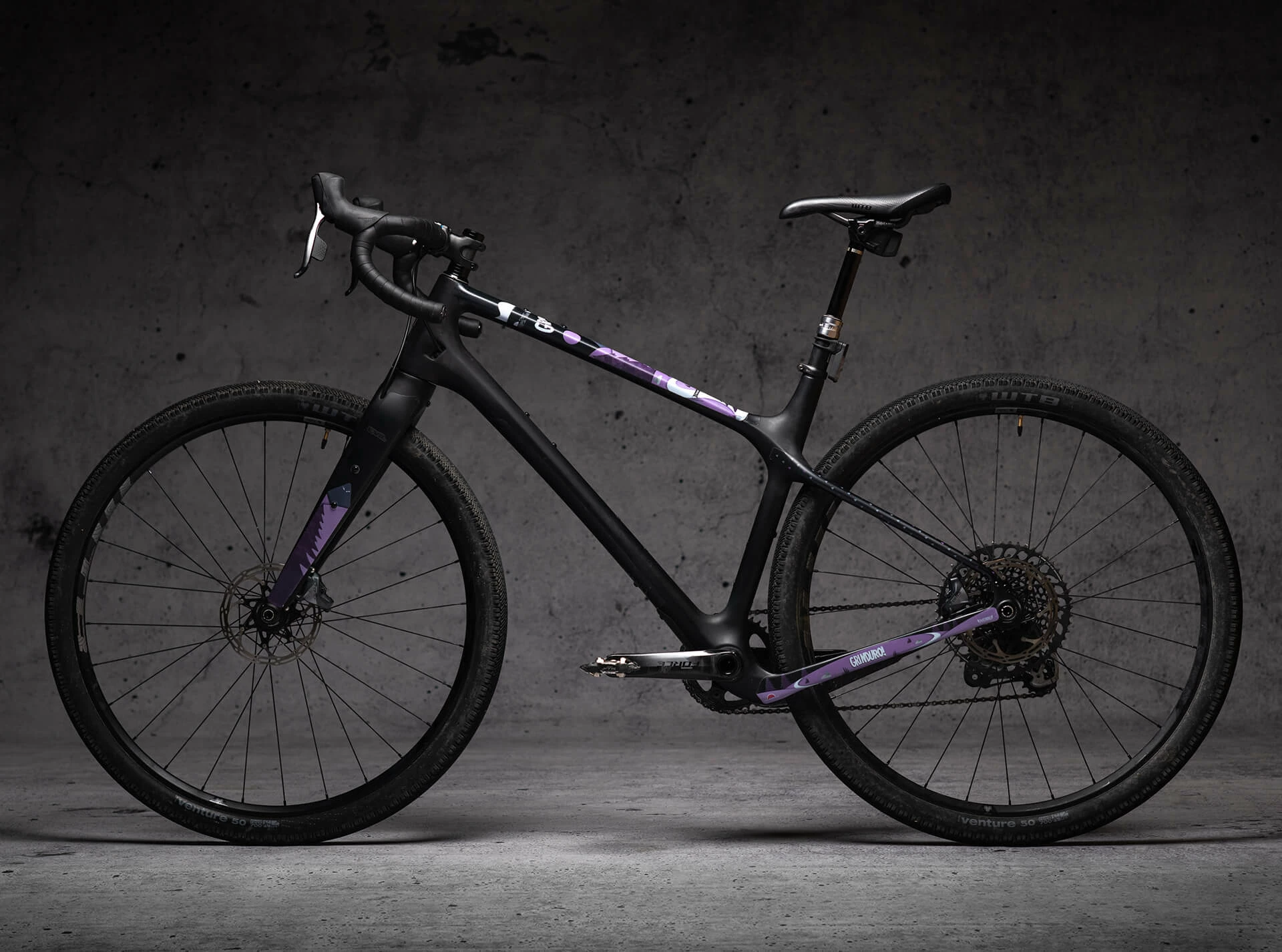 Dyedbro Kit De Protection De Cadre Gravel Grinduro - Purple Matte – Image 3