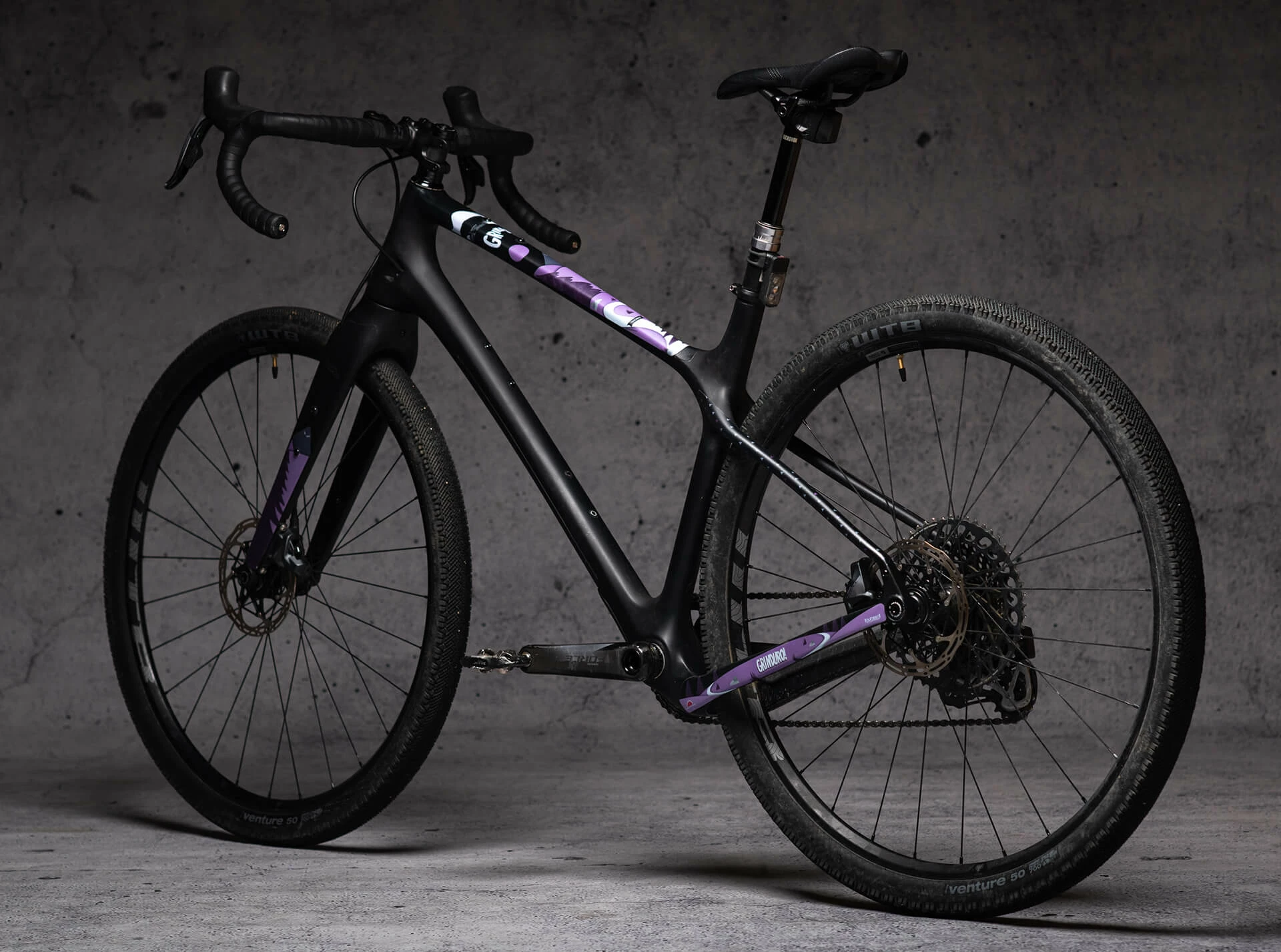Dyedbro Kit De Protection De Cadre Gravel Grinduro - Purple Matte – Image 4