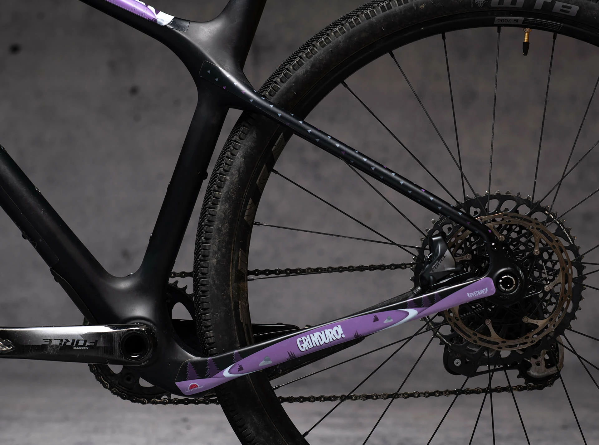 Dyedbro Kit De Protection De Cadre Gravel Grinduro - Purple Matte – Image 5