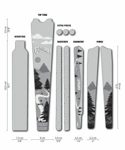 Dyedbro Kit De Protection De Cadre Gravel Grinduro - Black Matte