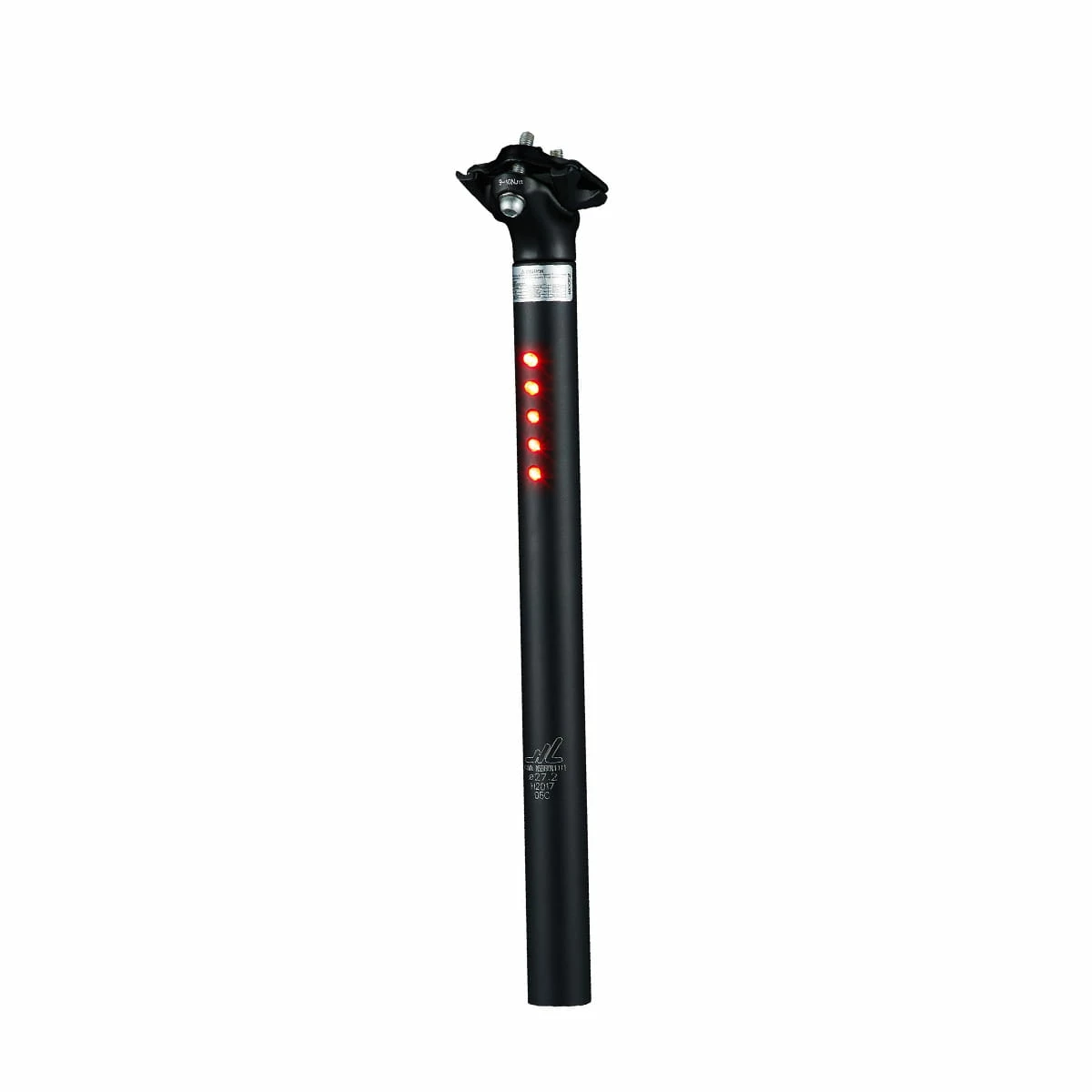 Light Skin Tige De Selle Avec 5 LEDs StVZO - ø 31.6 Mm - Noir