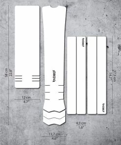 Dyedbro Kit De Protection Pour Cadre De Vélo électrique Clear Gloss - Black