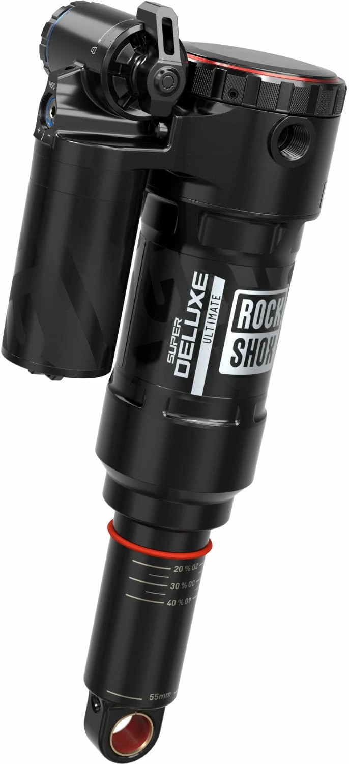 Rock-shox Super Deluxe Ultimate Debon Air+ RC2T, 205x65 Mm Trunnion/Standard - Noir